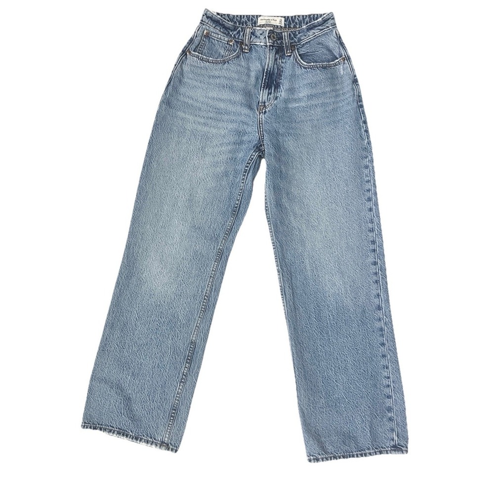Abercrombie & Fitch Jeans 24/00 XXS Blue Denim High-Rise Pants Women Clothing